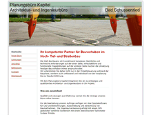 Tablet Screenshot of planungsbuero-kapitel.de